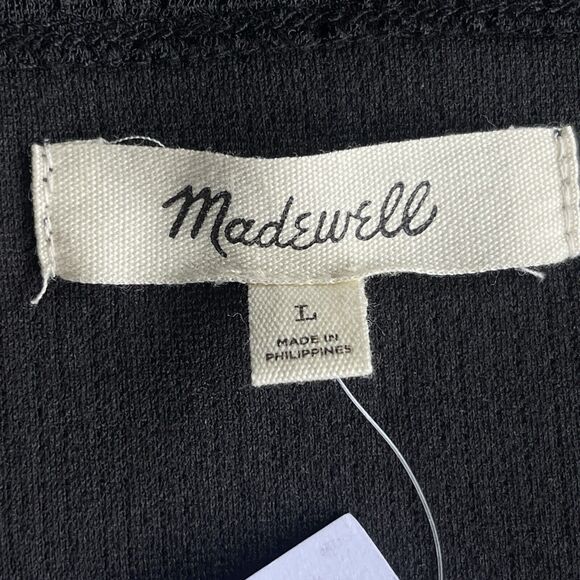 Madewell Black Square Neck Blouse - Picture 5 of 12